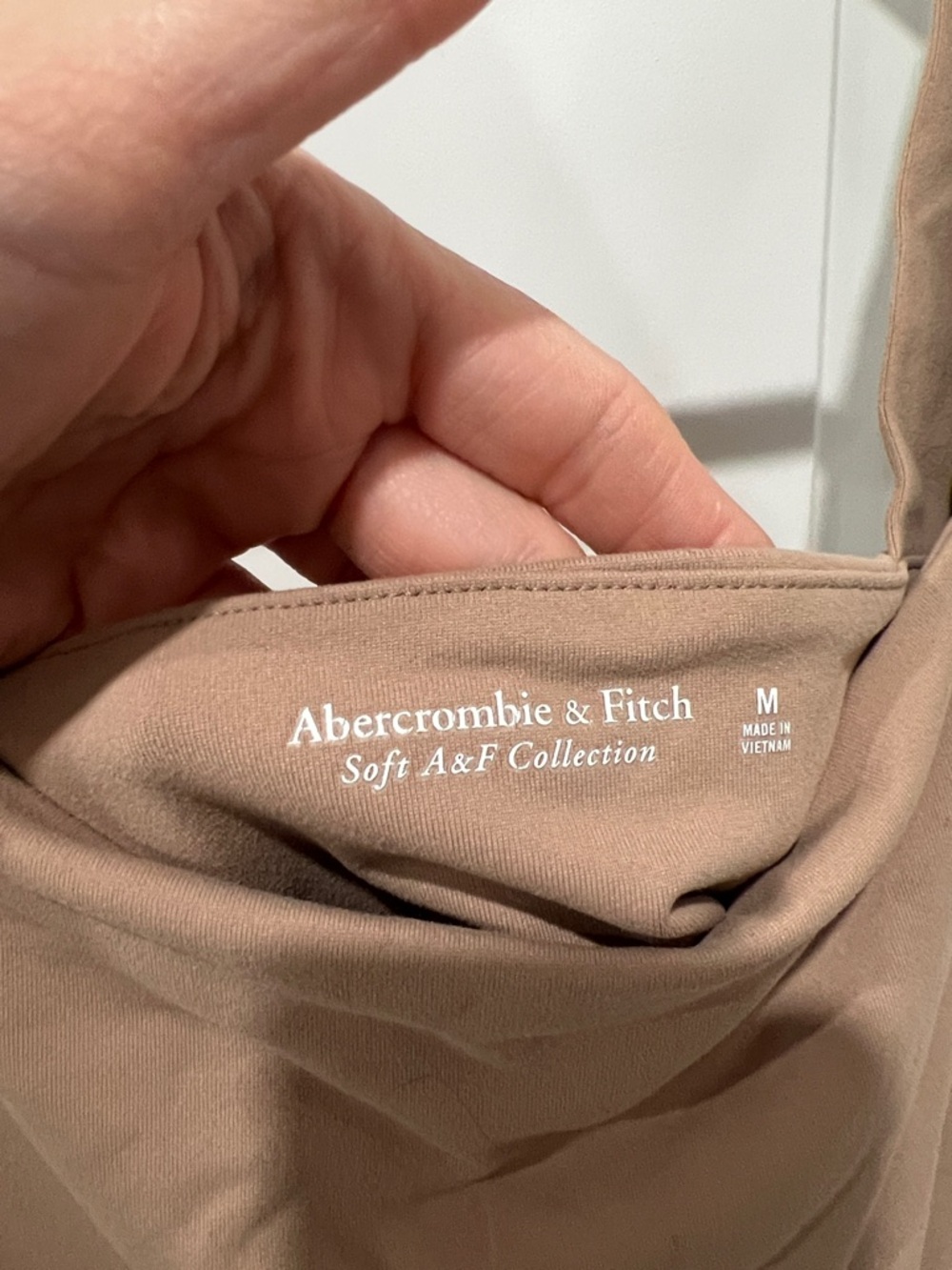 Abercrombie & Fitch Soft A&F Collection Nude Brown Tank Top Size Medium - Picture 6 of 6